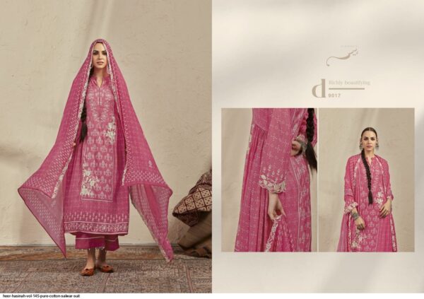 HEER HASINAH VOL 145 PURE COTTON SALWAR SUIT AMAZING CATALOGUE 2023