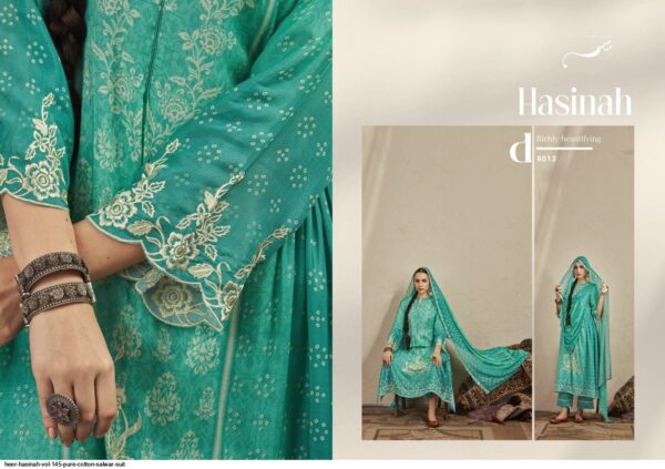 HEER HASINAH VOL 145 PURE COTTON SALWAR SUIT AMAZING CATALOGUE 2023