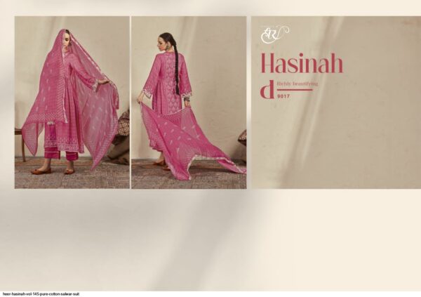 HEER HASINAH VOL 145 PURE COTTON SALWAR SUIT AMAZING CATALOGUE 2023