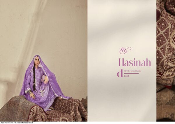 HEER HASINAH VOL 145 PURE COTTON SALWAR SUIT AMAZING CATALOGUE 2023