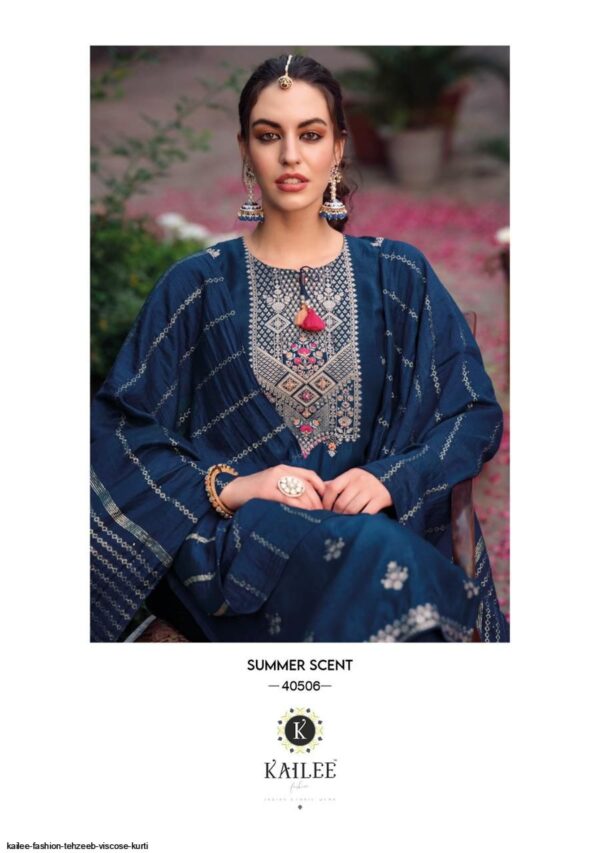 KAILEE FASHION TEHZEEB VISCOSE KURTI AMAZING CATALOGUE 2023