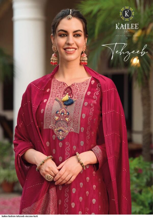 KAILEE FASHION TEHZEEB VISCOSE KURTI AMAZING CATALOGUE 2023