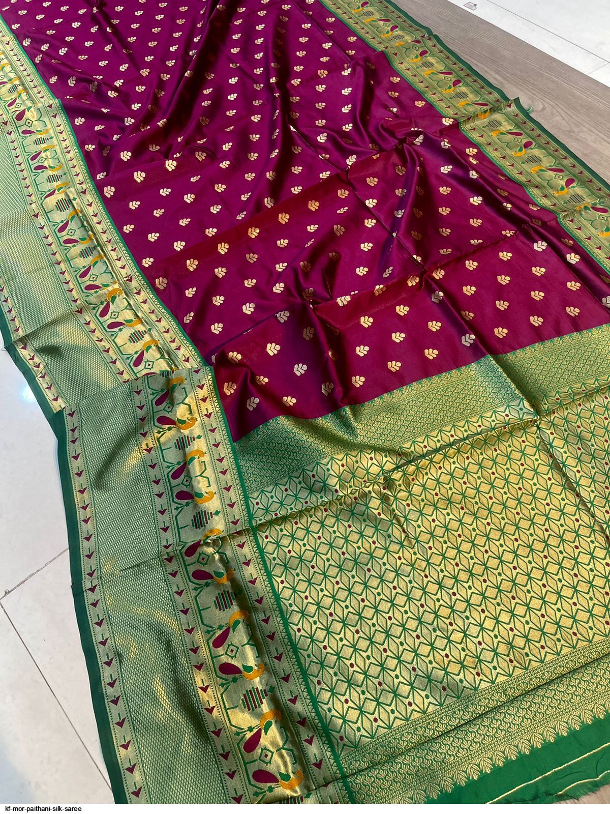 Kf Mor Paithani Silk Saree Stunning Catalog Rehmat Boutique