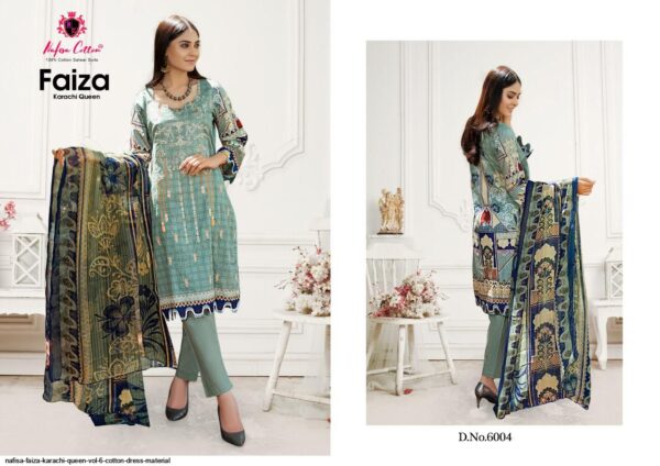 NAFISA FAIZA KARACHI QUEEN VOL 6 COTTON DRESS MATERIAL AMAZING CATALOGUE 2023