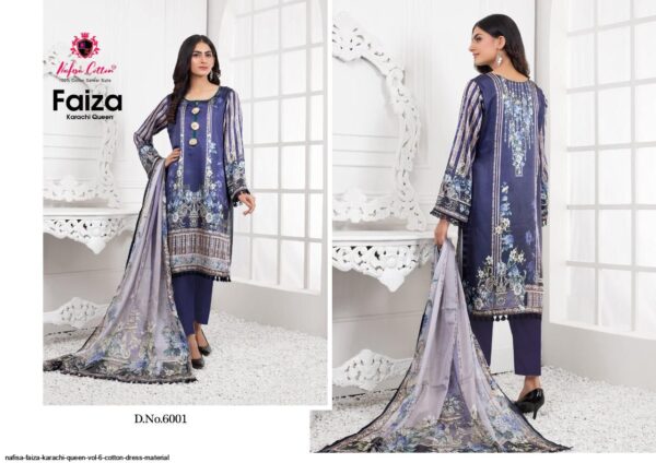 NAFISA FAIZA KARACHI QUEEN VOL 6 COTTON DRESS MATERIAL AMAZING CATALOGUE 2023