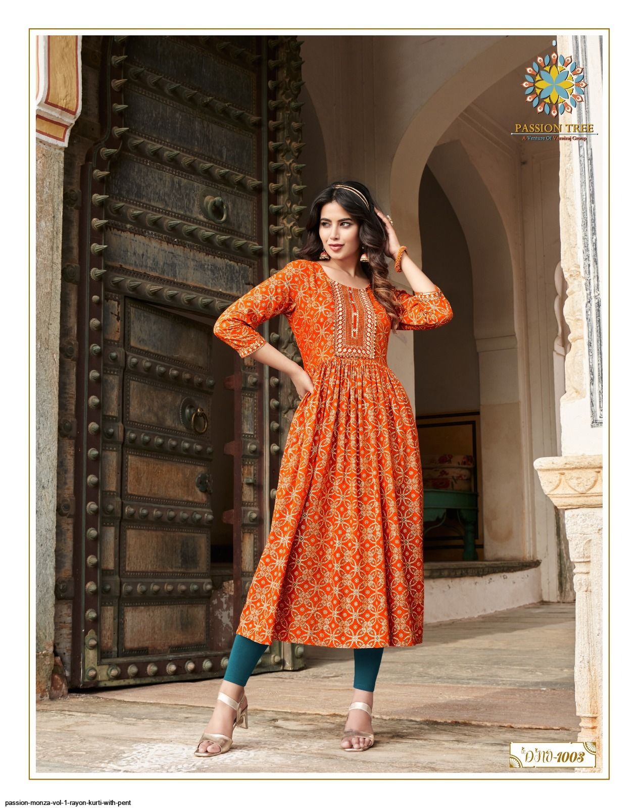 PASSION MONZA VOL 1 RAYON KURTI WITH PENT Stunning catalog Rehmat