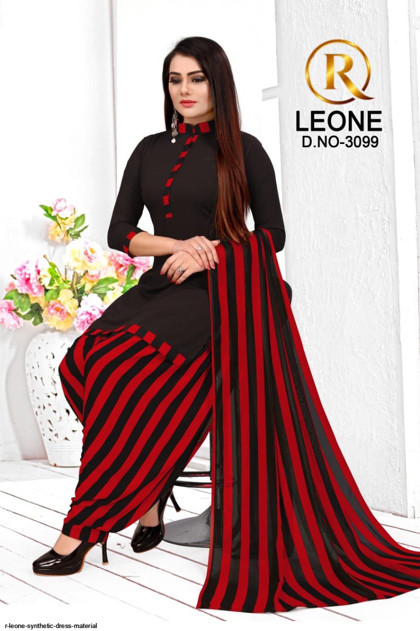 R Leone Synthetic Selection Design Dress Material at Rs 230/piece