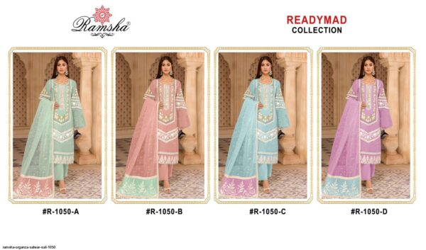 RAMSHA ORGANZA SALWAR SUIT 1050 AMAZING CATALOGUE 2023