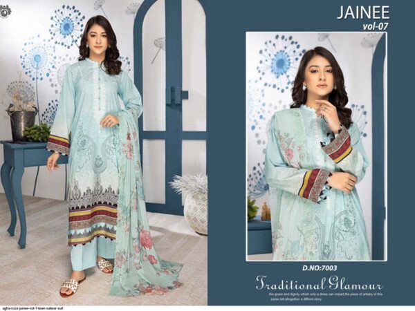 AGHA NOOR JAINEE VOL 7 LAWN SALWAR SUIT AMAZING CATALOGUE 2023