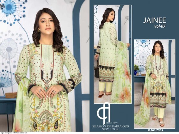 AGHA NOOR JAINEE VOL 7 LAWN SALWAR SUIT AMAZING CATALOGUE 2023