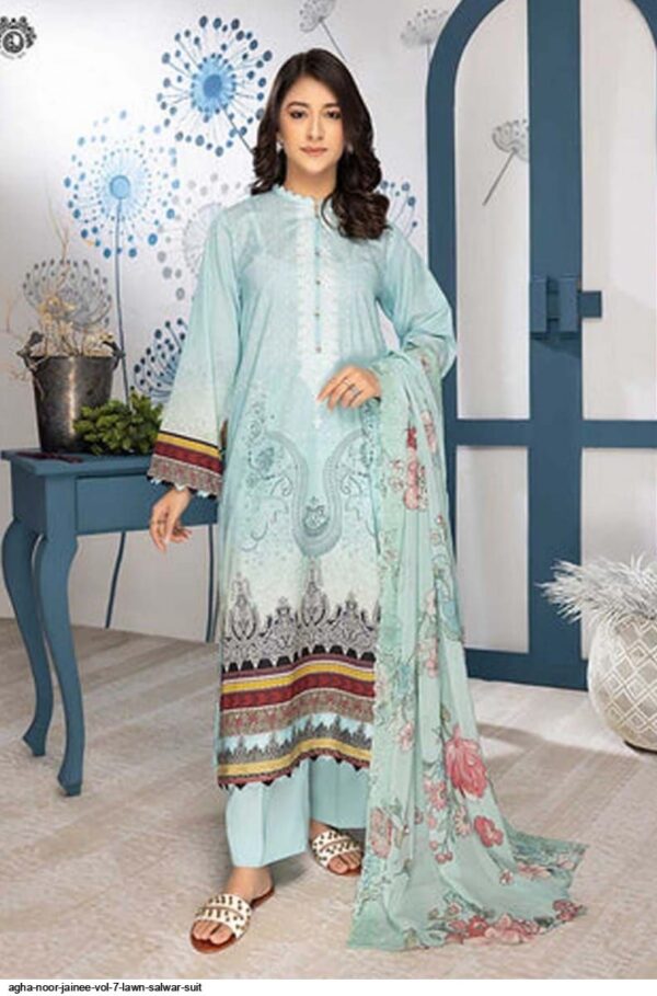 AGHA NOOR JAINEE VOL 7 LAWN SALWAR SUIT AMAZING CATALOGUE 2023