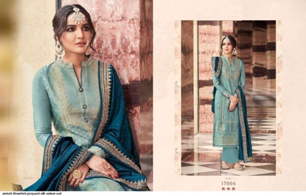 AMIRAH KHWAHISH JACQUARD SILK SALWAR SUIT AMAZING CATALOGUE 2023