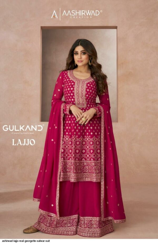 ASHIRWAD LAJJO REAL GEORGETTE SALWAR SUIT AMAZING CATALOGUE 2023