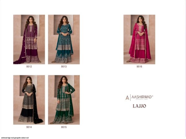 ASHIRWAD LAJJO REAL GEORGETTE SALWAR SUIT AMAZING CATALOGUE 2023