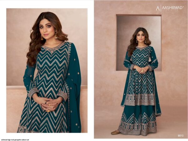 ASHIRWAD LAJJO REAL GEORGETTE SALWAR SUIT AMAZING CATALOGUE 2023