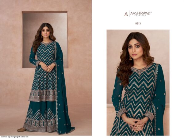 ASHIRWAD LAJJO REAL GEORGETTE SALWAR SUIT AMAZING CATALOGUE 2023