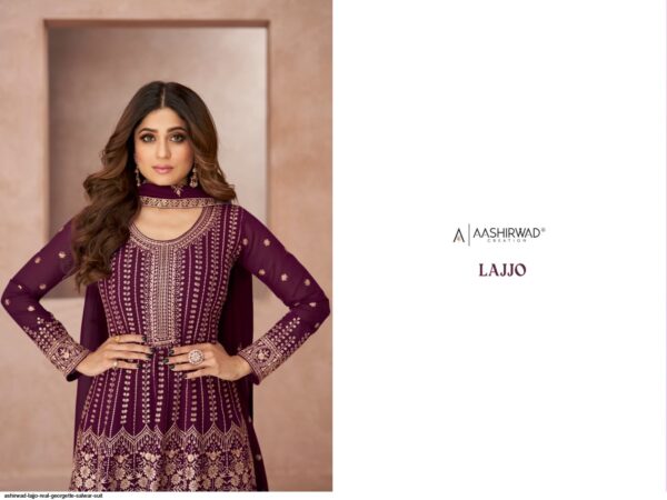 ASHIRWAD LAJJO REAL GEORGETTE SALWAR SUIT AMAZING CATALOGUE 2023