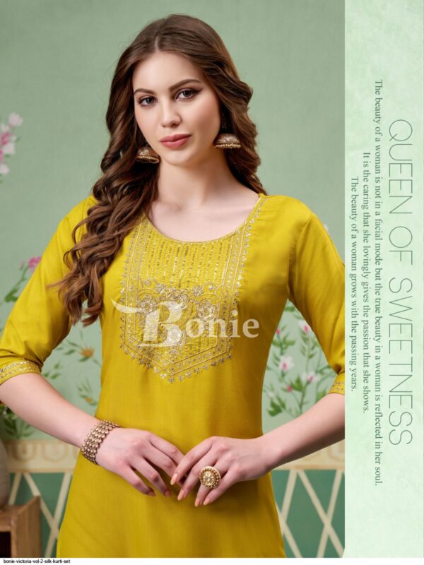 BONIE VICTORIA VOL 2 SILK KURTI SET AMAZING CATALOGUE 2023