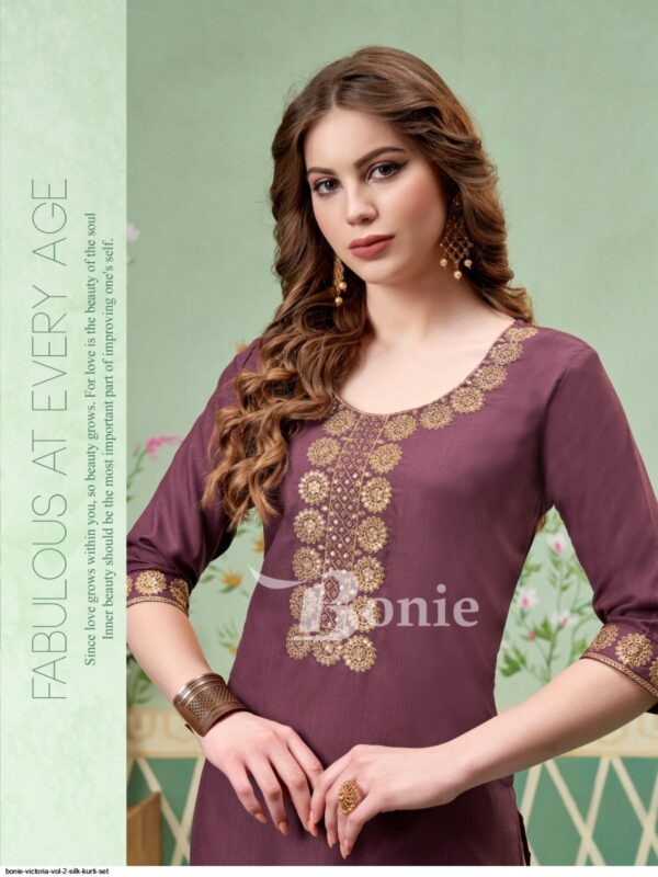 BONIE VICTORIA VOL 2 SILK KURTI SET AMAZING CATALOGUE 2023