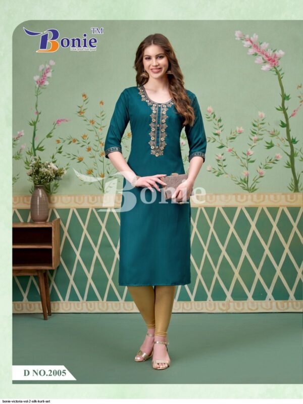 BONIE VICTORIA VOL 2 SILK KURTI SET AMAZING CATALOGUE 2023