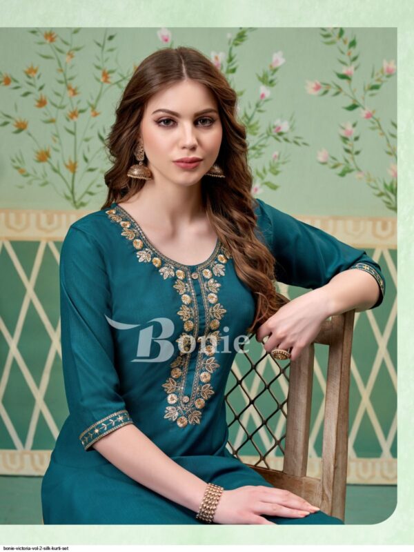 BONIE VICTORIA VOL 2 SILK KURTI SET AMAZING CATALOGUE 2023