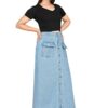 DENIM POCKET LONG SKIRTS AMAZING CATALOGUE 2023