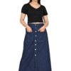 DENIM POCKET LONG SKIRTS AMAZING CATALOGUE 2023