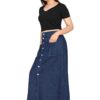 DENIM POCKET LONG SKIRTS AMAZING CATALOGUE 2023