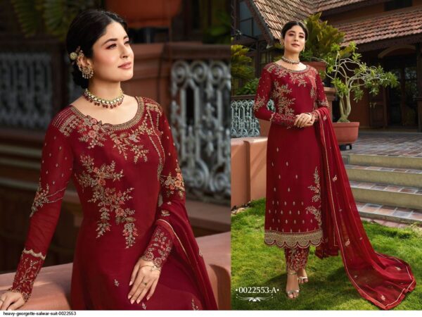 HEAVY GEORGETTE SALWAR SUIT 0022553 AMAZING CATALOGUE 2023