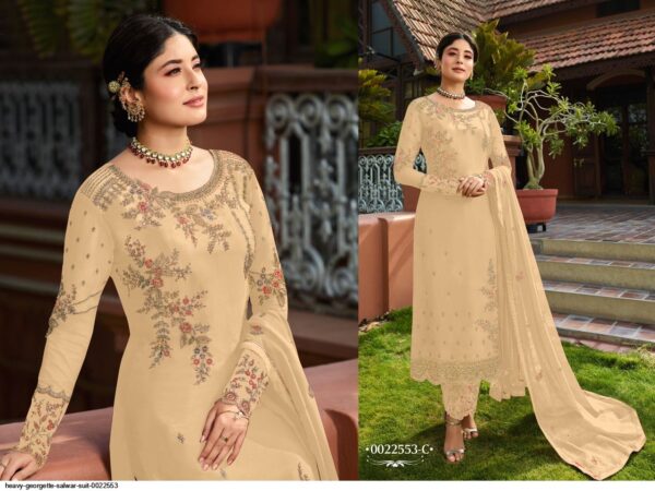 HEAVY GEORGETTE SALWAR SUIT 0022553 AMAZING CATALOGUE 2023