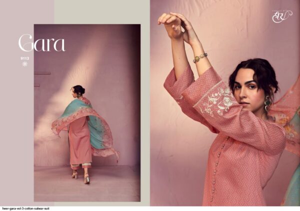 HEER GARA VOL 3 COTTON SALWAR SUIT AMAZING CATALOGUE 2023