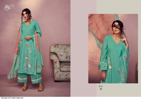 HEER GARA VOL 3 COTTON SALWAR SUIT AMAZING CATALOGUE 2023