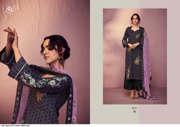 HEER GARA VOL 3 COTTON SALWAR SUIT AMAZING CATALOGUE 2023