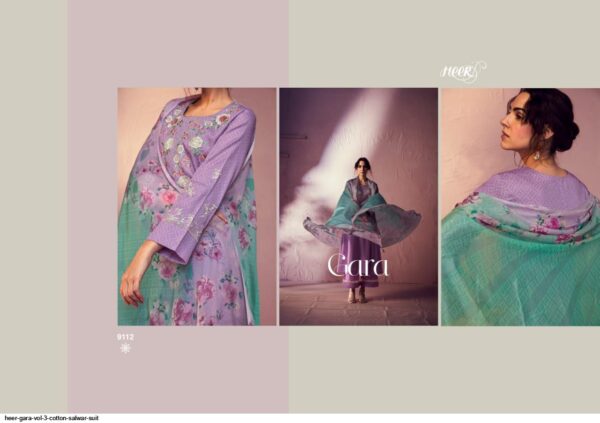 HEER GARA VOL 3 COTTON SALWAR SUIT AMAZING CATALOGUE 2023