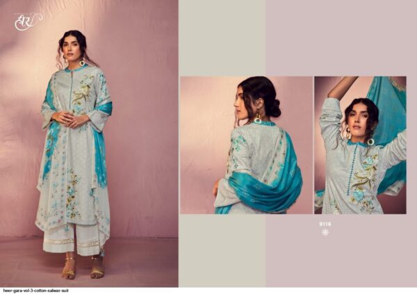 HEER GARA VOL 3 COTTON SALWAR SUIT AMAZING CATALOGUE 2023