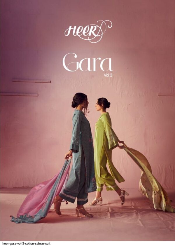 HEER GARA VOL 3 COTTON SALWAR SUIT AMAZING CATALOGUE 2023