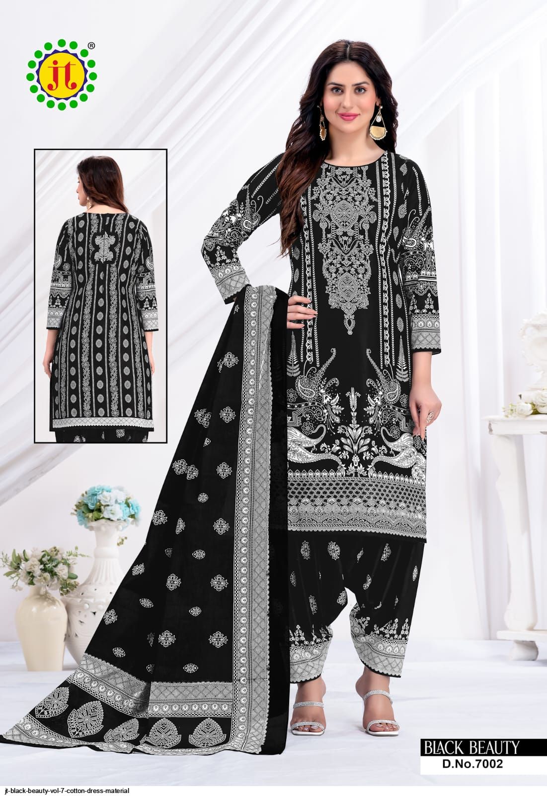 Buy Regular Wear Brown Embroidery Work Cotton Dress Material Online From  Surat Wholesale Shop.