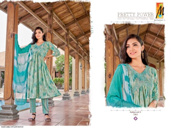 MASTER AALIYA VOL 5 PRINT KURTI SET AMAZING CATALOGUE 2023