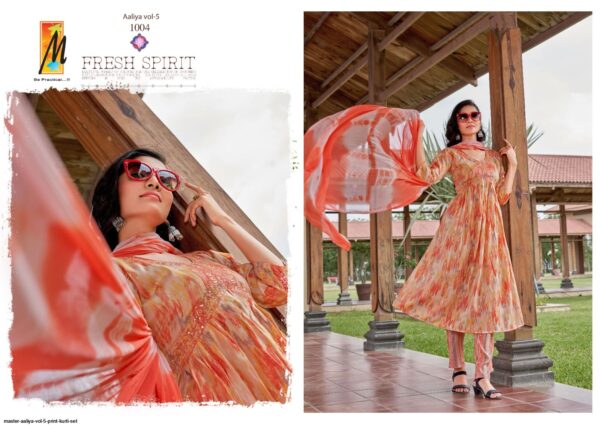 MASTER AALIYA VOL 5 PRINT KURTI SET AMAZING CATALOGUE 2023