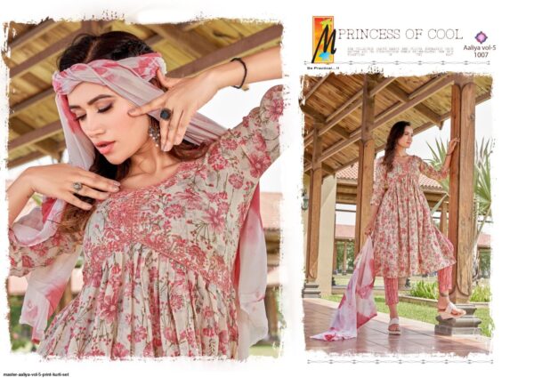 MASTER AALIYA VOL 5 PRINT KURTI SET AMAZING CATALOGUE 2023