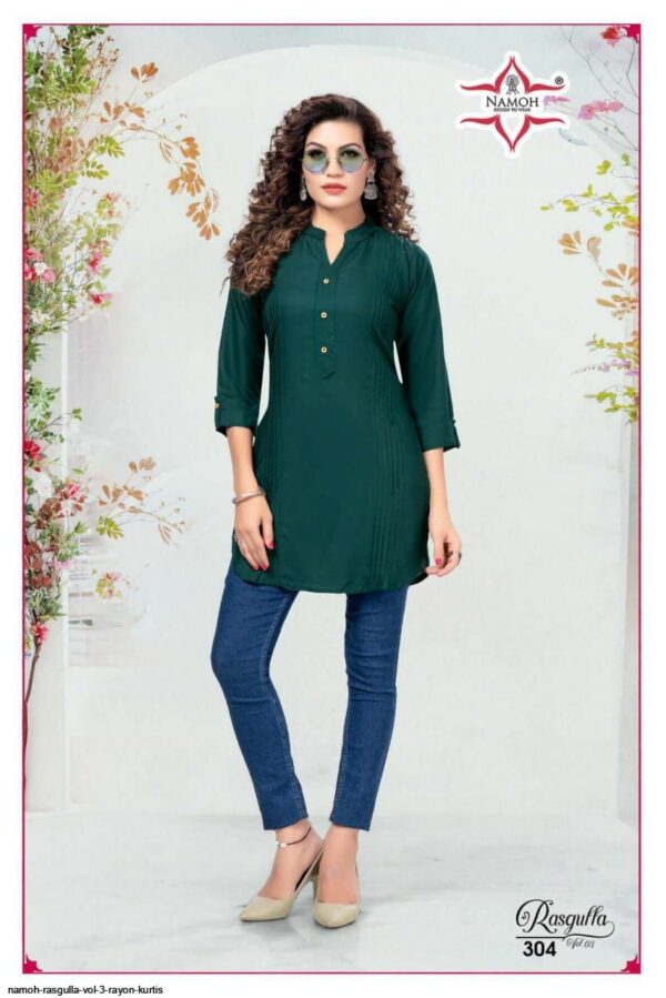 NAMOH RASGULLA VOL 3 RAYON KURTIS AMAZING CATALOGUE 2023