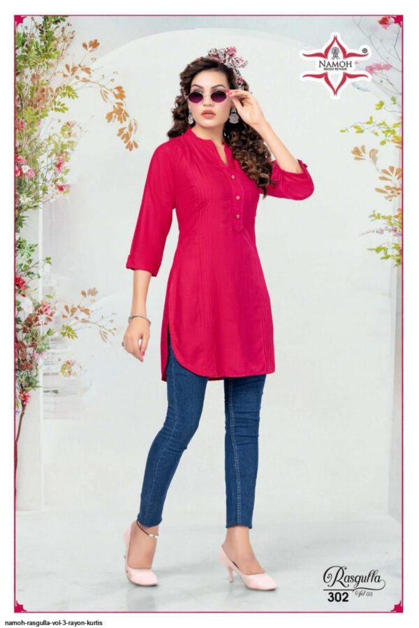 NAMOH RASGULLA VOL 3 RAYON KURTIS AMAZING CATALOGUE 2023