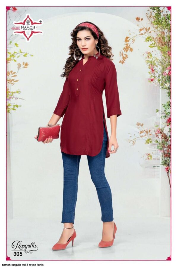 NAMOH RASGULLA VOL 3 RAYON KURTIS AMAZING CATALOGUE 2023