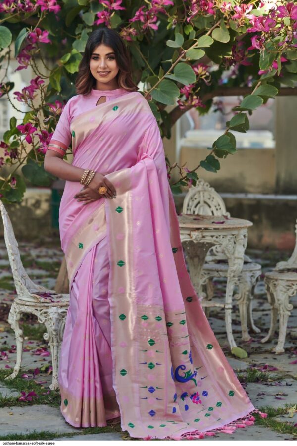 PATHANI BANARASI SOFT SILK SAREE AMAZING CATALOGUE 2023