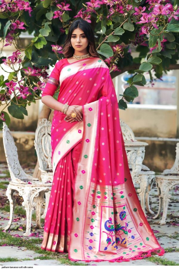 PATHANI BANARASI SOFT SILK SAREE AMAZING CATALOGUE 2023