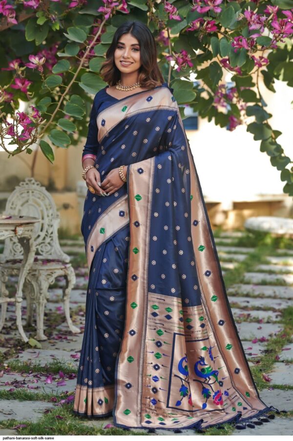 PATHANI BANARASI SOFT SILK SAREE AMAZING CATALOGUE 2023