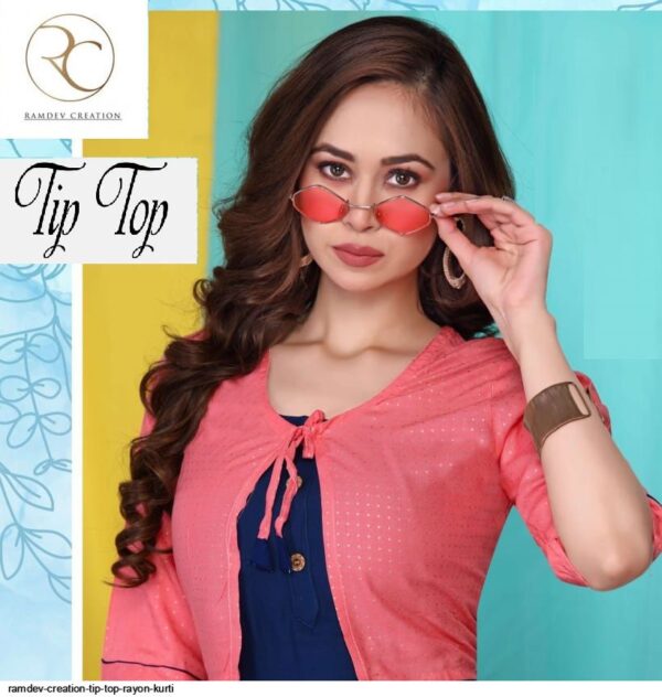 RAMDEV CREATION TIP TOP RAYON KURTI AMAZING CATALOGUE 2023