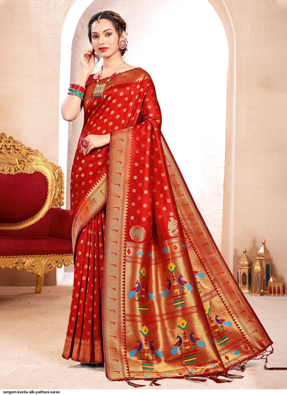 SANGAM KAVITA SILK PAITHANI SAREE Stunning catalog Rehmat Boutique