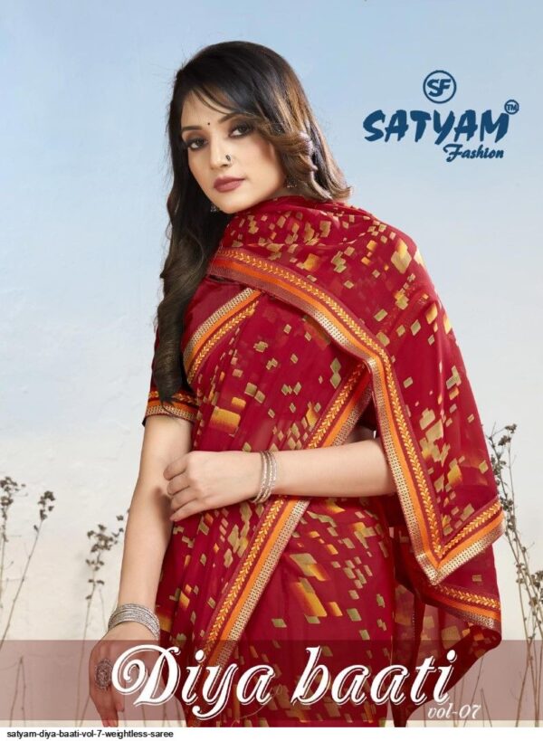 SATYAM DIYA BAATI VOL 7 WEIGHTLESS SAREE AMAZING CATALOGUE 2023