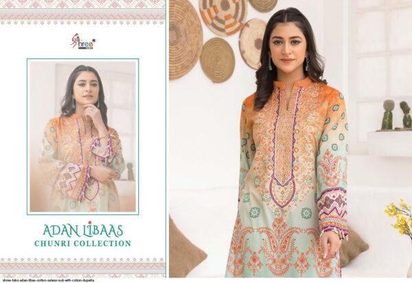 SHREE FABS ADAN LIBAS COTTON SALWAR SUIT WITH COTTON DUPATTA AMAZING CATALOGUE 2023